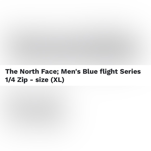 🔥 THE NORTH FACE Flight Series 1/4 Zip Pullover – Men’s XL | Blue 🔥 - Picture 11 of 11